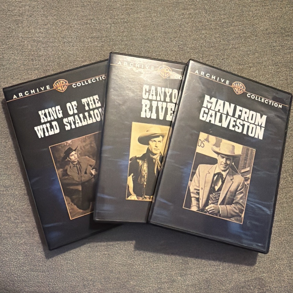 The Man From Galveston Canyon River DVD Warner Archive Lot Scratch Free